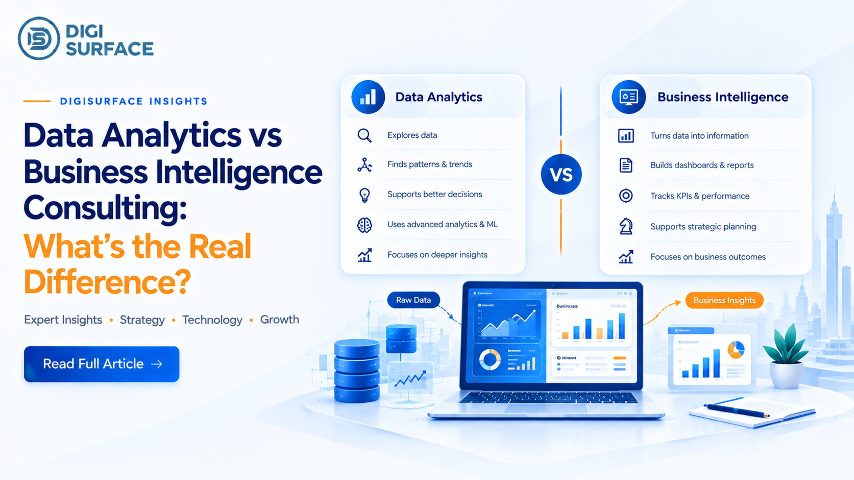 Data Analytics vs BI Consulting